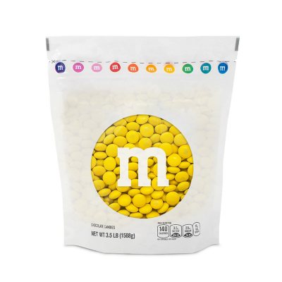 M&M'S Milk Chocolate Yellow Bulk Candy in Resealable Pack (3.5 lbs.) -  Sam's Club