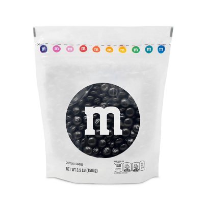 black and white m&ms