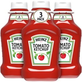 Heinz Original Tomato Ketchup Bottles, 44 oz., 3 pk.