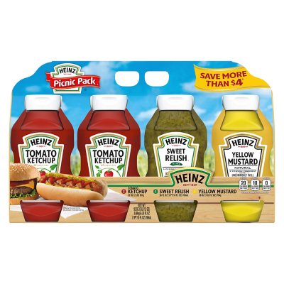 4PC Clear Squeeze Bottles 12 oz Condiment Ketchup Mustard Oil Squirt Mayo  Food, 1 - Food 4 Less