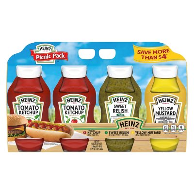 4 PACK HEINZ Picnic Pack Free Shipping Summer Ready 
