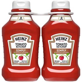 Heinz Simply Tomato Ketchup 44 oz., 2 pk.