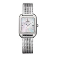 Citizen Eco-Drive Ladies 32mm Casual Mesh Stainless Steel Watch