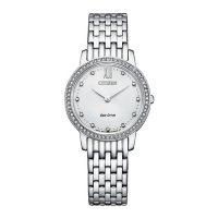 Citizen Eco-Drive Ladies 29mm Crystal Stainless Steel Watch