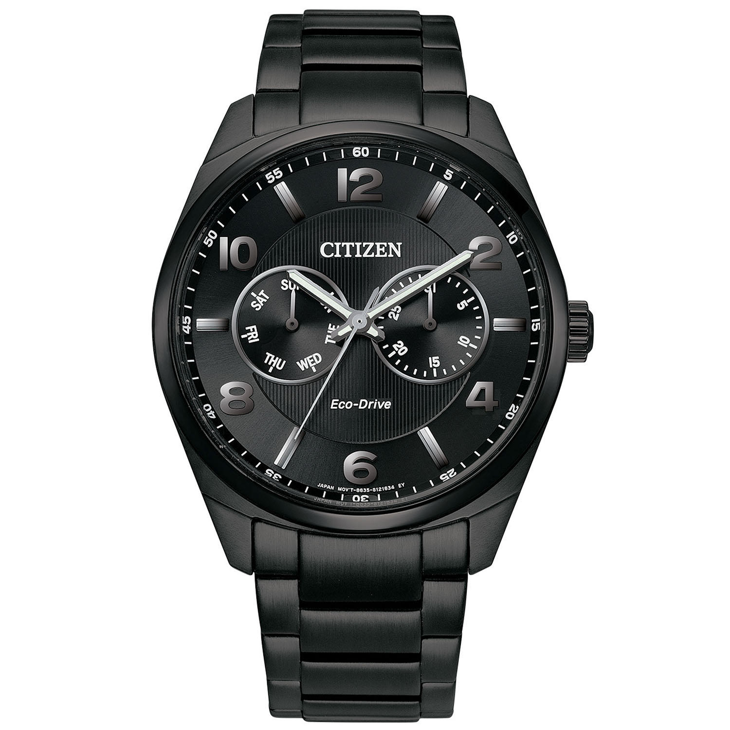 Citizen Eco-Drive Black Stainless Steel 43mm Watch (A09028-58E)