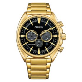 Citizen Men's Gold Tone Stainless Steel Bracelet Chronograph Watch, CA4282-82E