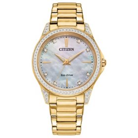 Citizen Ladies Eco-Drive EM0942-59D Gold Tone Watch