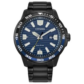 Citizen Eco-Drive Black Ion Plated 45mm Watch AW1705-55L