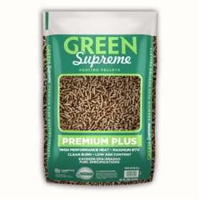 Green Supreme Premium Plus Heating Wood Pellets - 40 lbs.