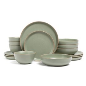 Over&back 16-Piece Artisan Stoneware Dinnerware Set