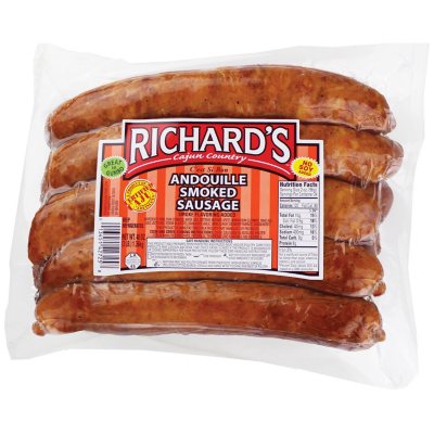 Richards Andouille Smoked Sausage 3 Lbs 5 Links Sams Club