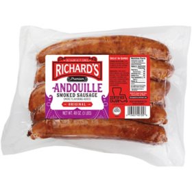 Richard's Andouille Smoked Sausage 3 lbs., 5 links