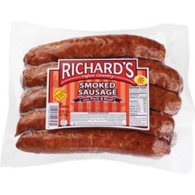 Richard's Pork and Beef Smoked Sausage (3 lbs.)