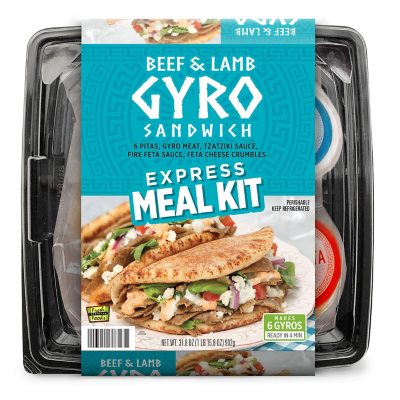 Fresh Creative Foods Gyro Express Meal Kit, 31.8 oz. Sam's Club