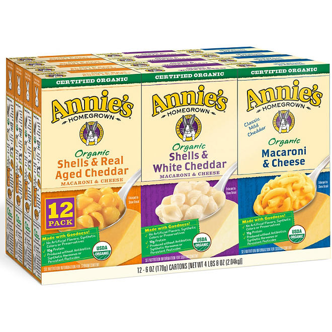 Annie's Organic Mac and Cheese Variety Pack (12 ct.)