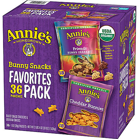 Annie's Favorite Bunny Snacks Variety Pack (1 oz., 36 ct.)