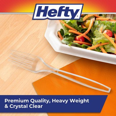 Hefty Clear Heavy Weight Plastic Forks (300 ct.) - Sam's Club