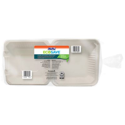  Hefty EcoSave Disposable Plates, Made from Plant Based
