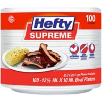 Hefty Supreme Oval Foam Platters (100 ct.)