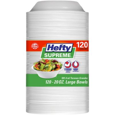 Hefty Supreme Oval Foam Platters 100 Ct Pack