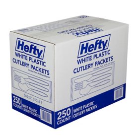 Hefty Wrapped Plastic Cutlery Combo Packs 250 ct.