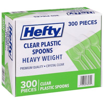 Member's Mark Clear Plastic Forks Heavyweight 300 Ct.