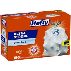 Hefty Ultra Strong Lawn and Leaf Large Trash Bags, 39 Gallon, 18 Count  (Pack of 6), 108 Total