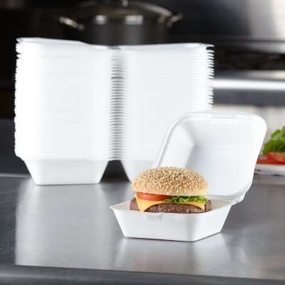 Dart Hinged Lid Carryout Food Containers 3 Compartments 2 516 H x 7 12 W x  8 D White Pack Of 200 - Office Depot