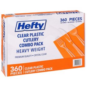 Exquisite Heavy Duty Clear Disposable Plastic Knives - 50 Ct.