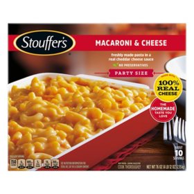 Stouffer's Party Size Macaroni and Cheese, Frozen, 76 oz.