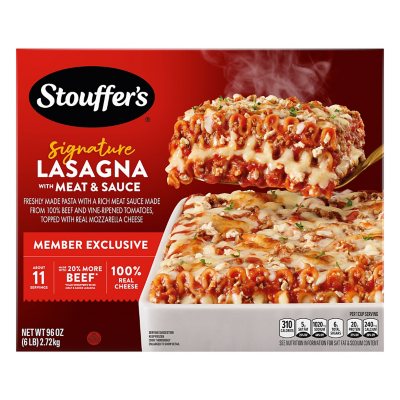 Stouffer’s signature lasagna with meat sauce. Shop now.