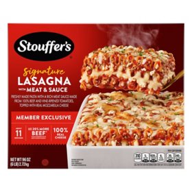 Stouffer's Signature Lasagna with Meat Sauce, Frozen 96 oz.