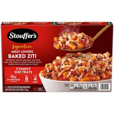 Baked Ziti Large Family Size Frozen Meals Official