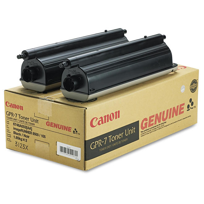 Canon GPR-7 Toner Cartridge, Black - 2 Pack (36,600 Yield)