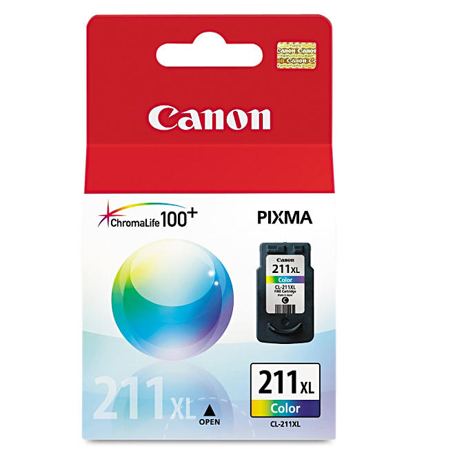 Canon CL-211XL High-Yield Ink Cartridge, Tri-Color (349 Page Yield)