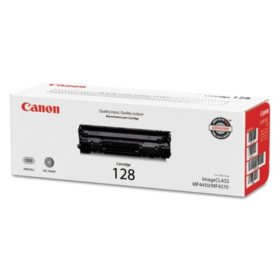 Canon 128 Toner Cartridge, Black 2,100 Page Yield