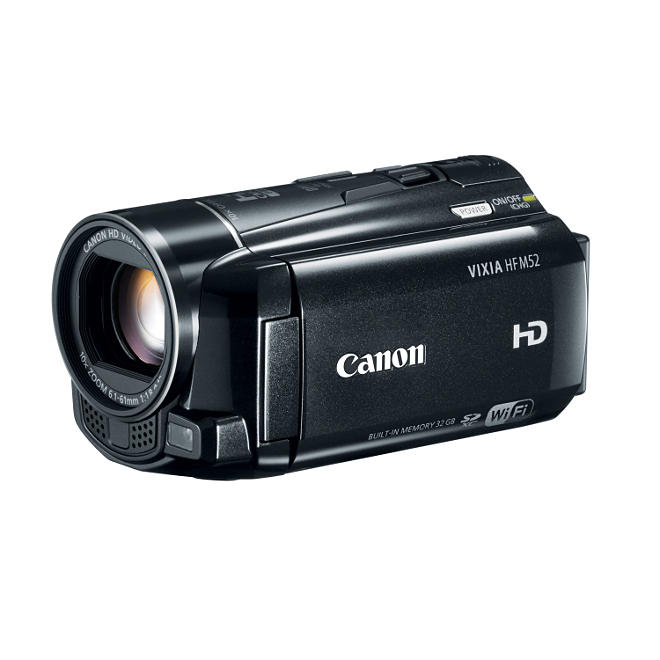 Canon HF M52 Full HD Camcorder with 10x Optical Zoom and 32GB Internal Memory