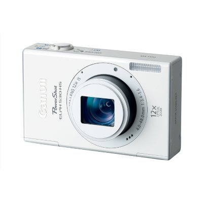 Canon ELPH 530 HS 10.1MP Digital Camera with Wifi White Sam