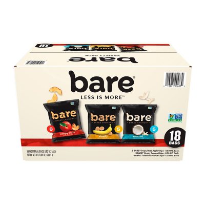 Bare Baked Crunchy Apple Chips, Variety Pack (20 ct.) - Sam's Club