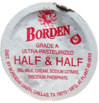 Borden Liquid Half And Half Creamer Singles 400 Ct Sam S Club