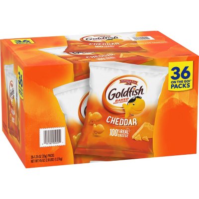 UPC 014100050551 product image for Pepperidge Farm Goldfish Cheddar Crackers, 1.25 oz, 36 pk. | upcitemdb.com