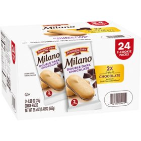 Milano Double Dark Chocolate Cookies, 0.98 oz., 24 pk.