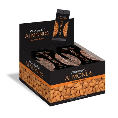 Wonderful Almonds, Roasted and Salted (5 oz. ea., 8 ct.) - Sam's Club