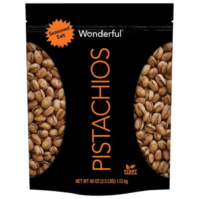 Wonderful Pistachios, Seasoned Salt Flavored Nuts (40 oz.) Sam's Club