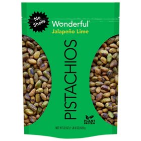 Wonderful Pistachios No Shells, Jalapeno Lime 22 oz.