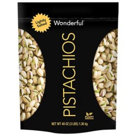 Wonderful Lightly Salted Pistachios, 48 oz.