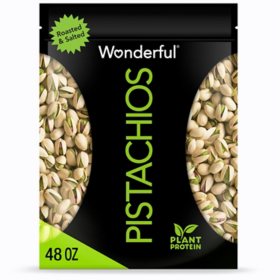 Wonderful Pistachios, Roasted and Salted 48 oz.