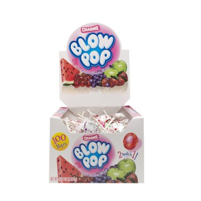 Charms Valentines Day Blow Pops Bubble Gum Filled Lollipops, 11.5 oz