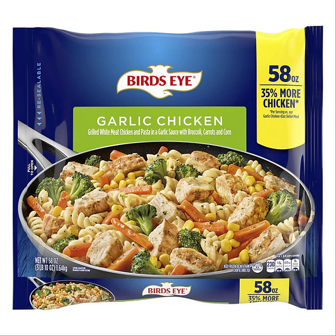 Birds Eye Garlic Chicken Skillet Meal, Frozen 58 oz.