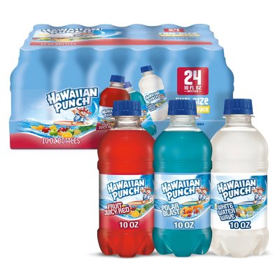 Hawaiian Punch Red, White and Cool Fruit Punch Variety Pack (10 fl. oz., 24  pk.) - Sam's Club